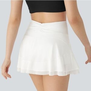 Halara Women's Breezeful High-Waisted Skort White Sz XS NWT